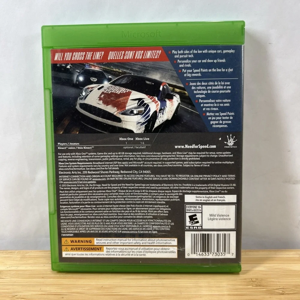 Need for‎ Speed: Rivals (Microsoft Xbox One, 2013)